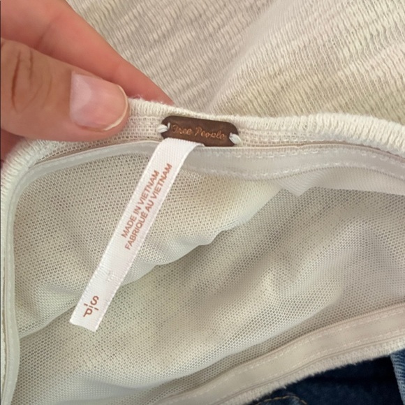 Free People White Strapless Crop Top - Picture 4 of 4